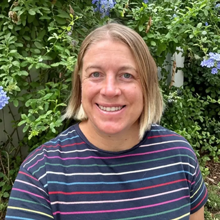 Portrait of Allison, Community Liaison at Alma Forest School.